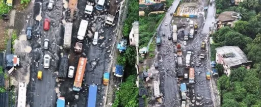 image for article Viral Video Forces Urgent Repairs on Mumbai-Goa Highway