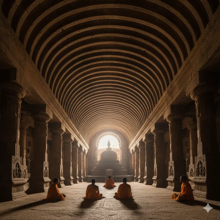 Cave 10, Ajanta: The Chaitya Hall of Resonance