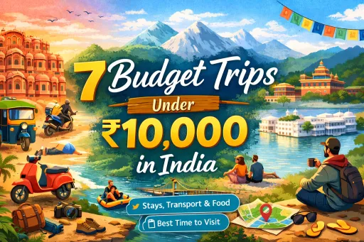 image for article 7 Budget Trips Under ₹10,000 in India
