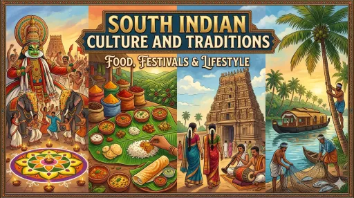 image for article South Indian Culture and Traditions: Food, Festivals & Lifestyle
