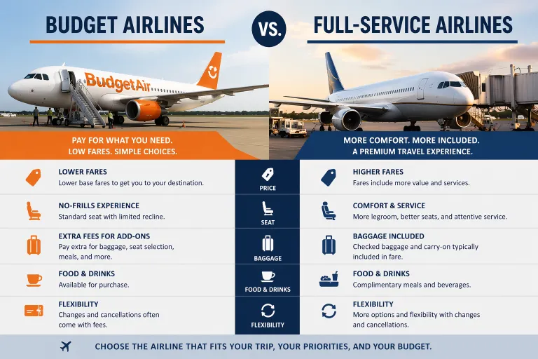 Budget vs Full-Service Airlines