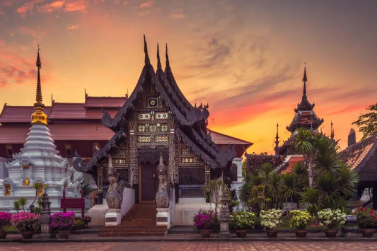 Temple buildings in Chiang Mai Temple buildings in Chiang Mai