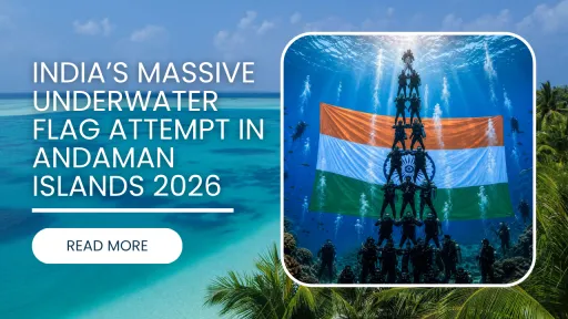 image for article India Attempts Guinness World Record with Largest Underwater Tricolour in Andaman Islands (2026)