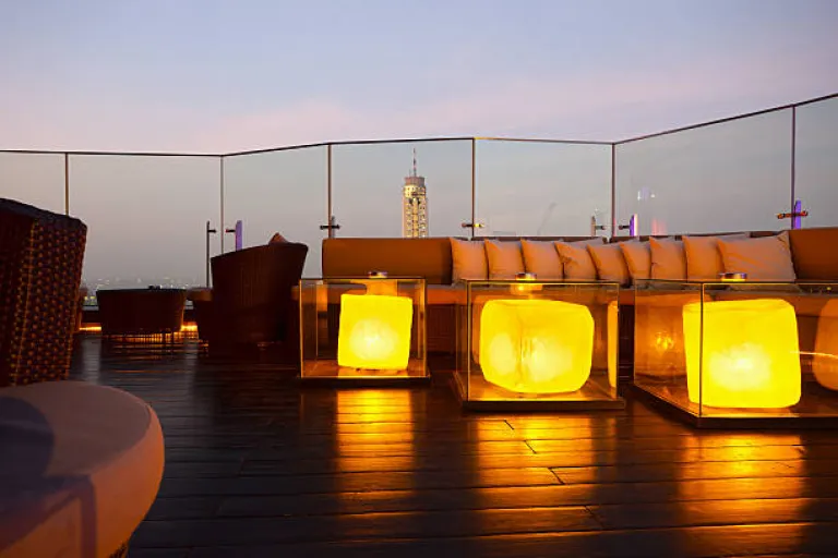 Rooftop cafes