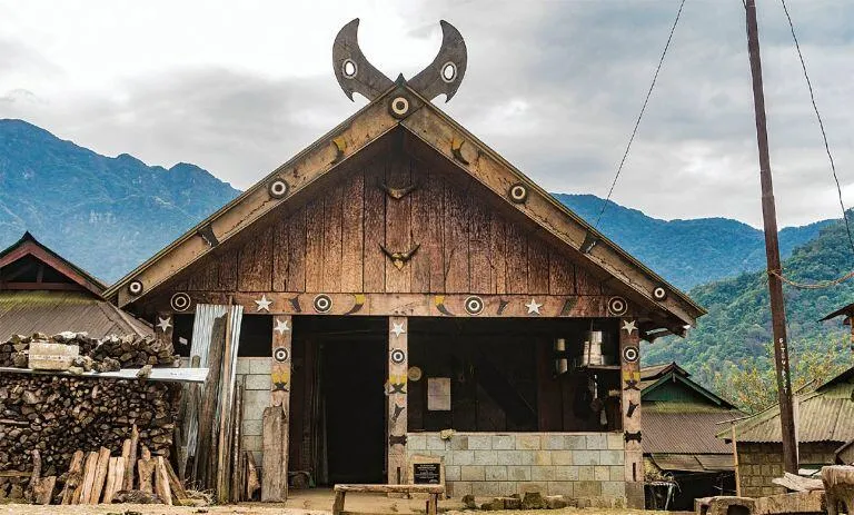 Architectural style in Khonoma, Nagaland