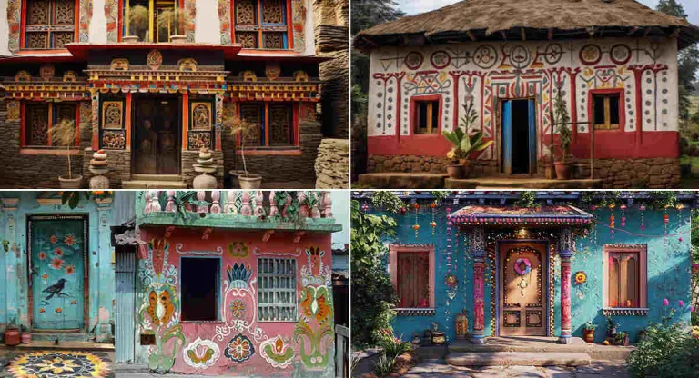 Traditional houses of Raghurajpur, Odisha