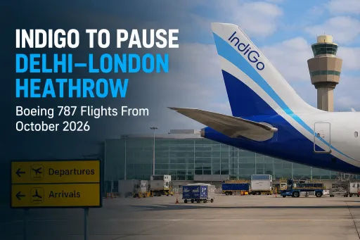 image for article IndiGo to Pause Delhi–London Heathrow Boeing 787 Flights From October 2026