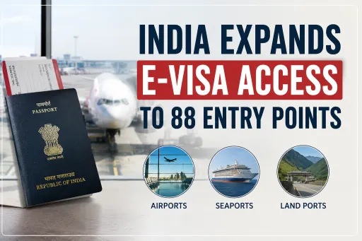 image for article India Expands e-Visa Access to 88 Entry Points, Making Travel Easier for International Visitors