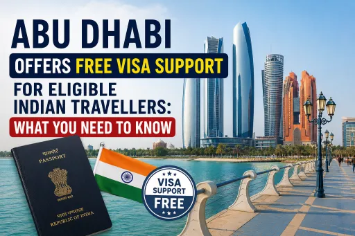 image for article Abu Dhabi Offers Free Visa Support for Eligible Indian Travellers: What You Need to Know