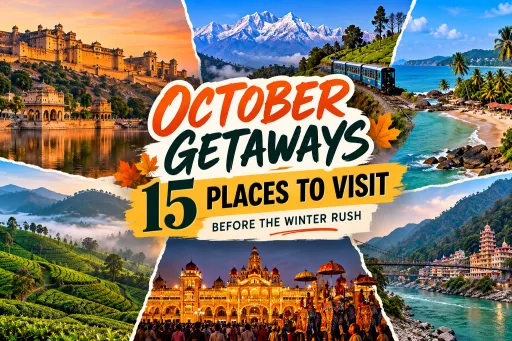 image for article October Getaways: 15 Best Places to Visit in India Before the Winter Rush