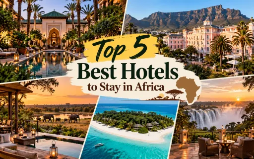 image for article Top 5 Best Hotels to Stay in Africa for a Luxury and Unforgettable Holiday