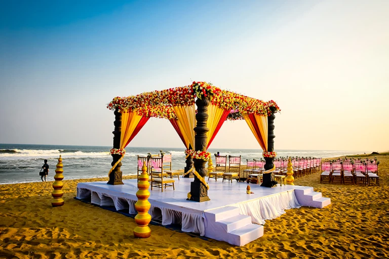 Goa Sea facing wedding venue 