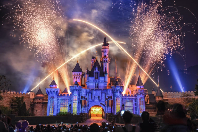 Nighttime Spectacular at Sleeping Beauty Castle