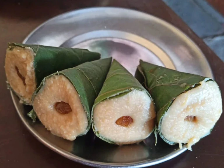 Singori, a sweet wrapped in Malu leaves