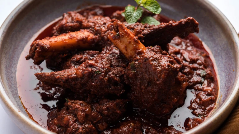 Laal Maas: Spicy Rajasthani meat curry.