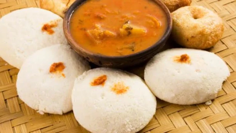Idli Sambar: South Indian breakfast delight.