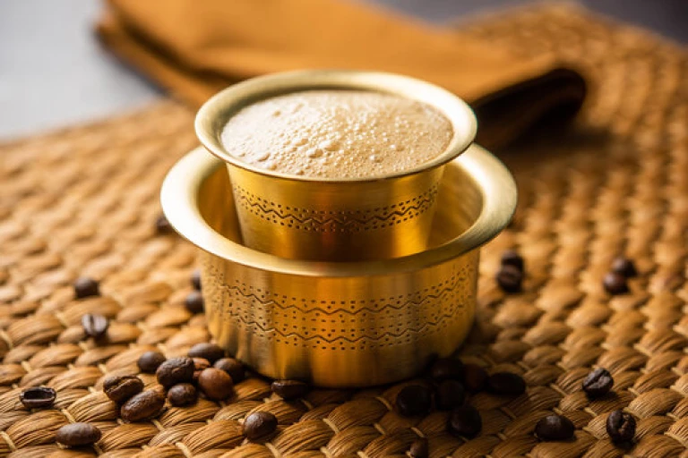 Filter Coffee: Strong South Indian brew.
