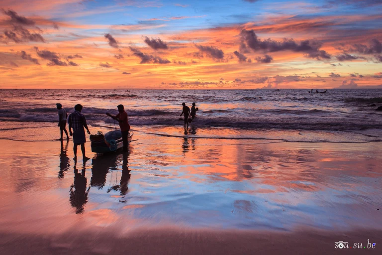 Sunset at Rock Beach Pondicherry 