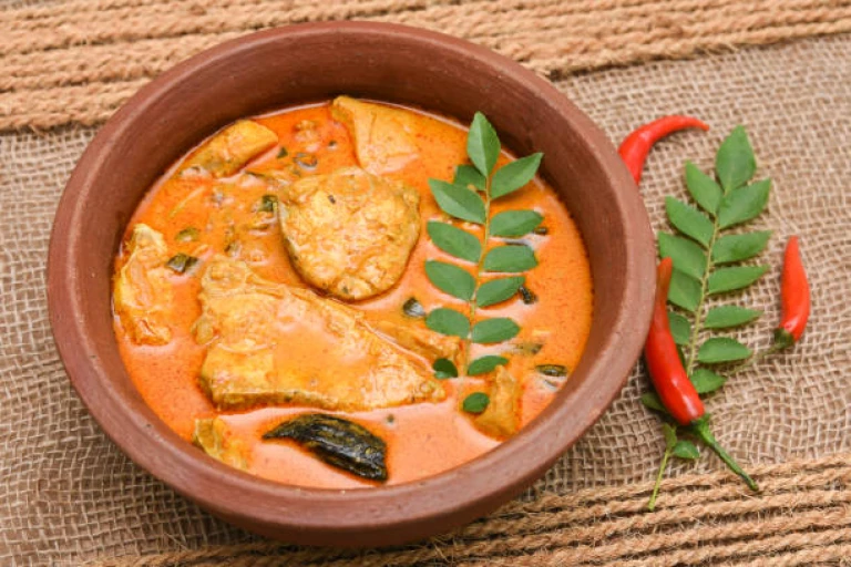 Spicy and Hot King Fish Curry Kerala 