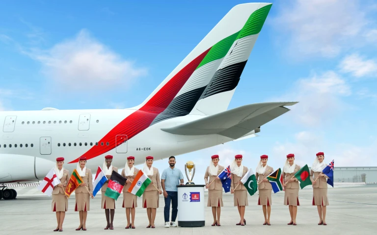 Emirates as Official Airline Partner of ICC Men&rsquo;s Cricket World Cup 2023 - Image featuring Dinesh Karthik