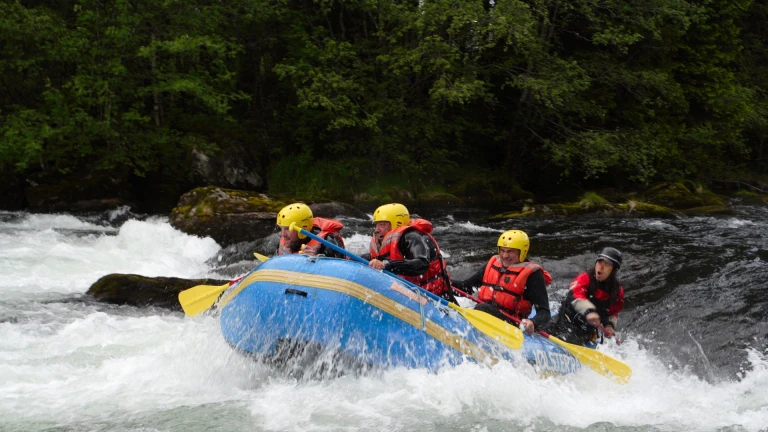 white-water rafting