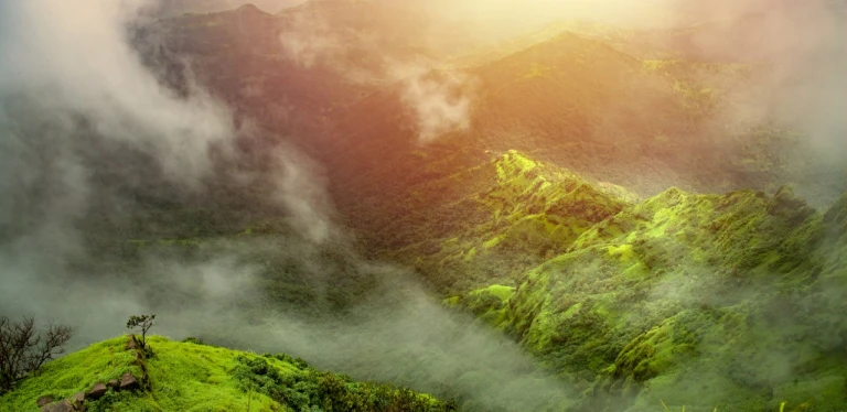 Mahabaleshwar, Maharashtra in monsoon