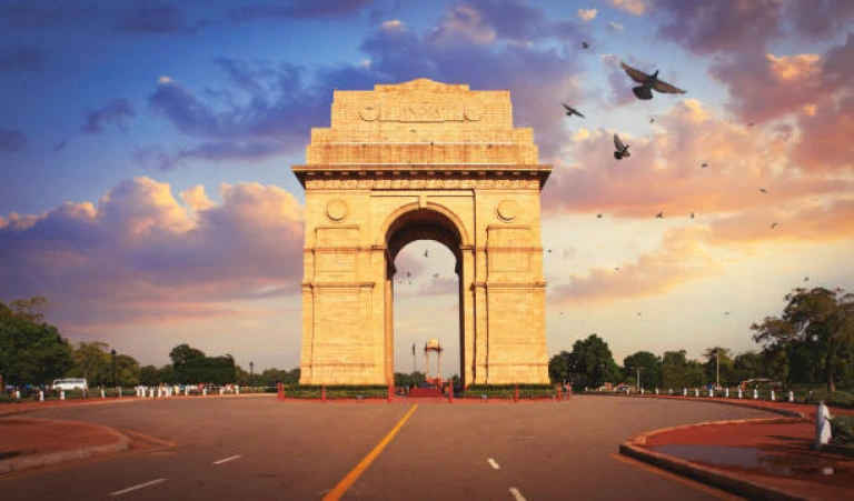 The India Gate in Delhi 