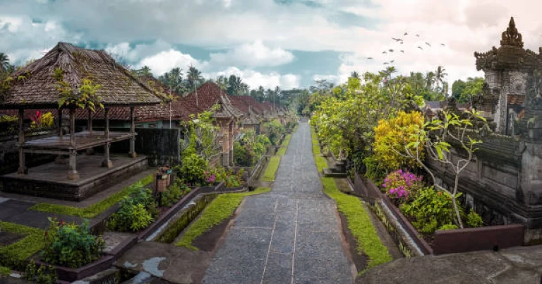 Straight Street in Penglipuran Village, Bali