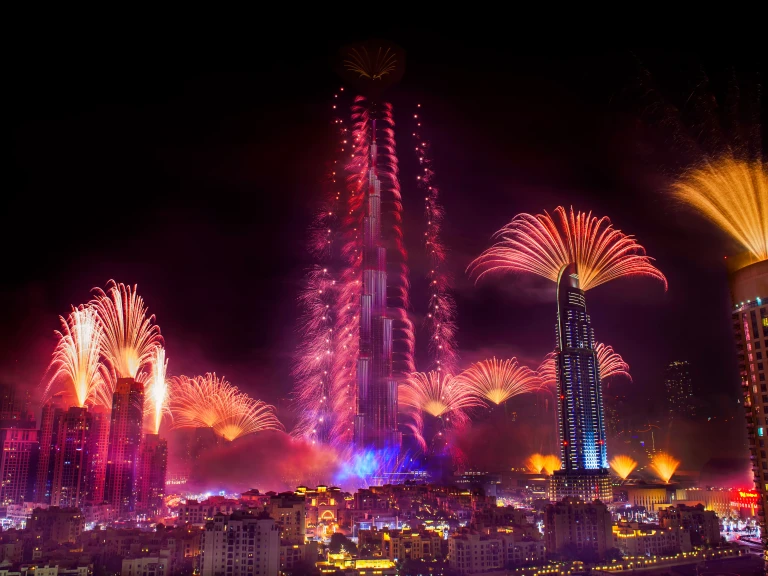 New Year&#039;s Eve Fireworks in dubai 2024