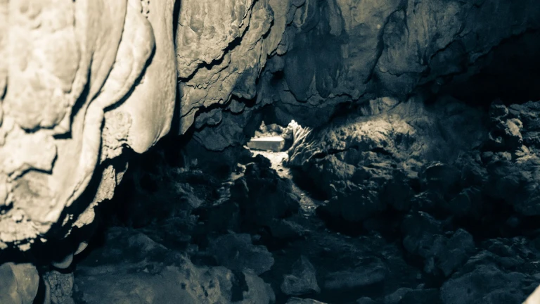 spelunking in the Meghalaya caves