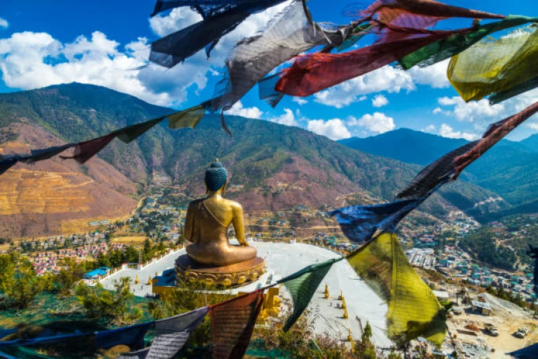 Golden Buddha statue in Bhutan