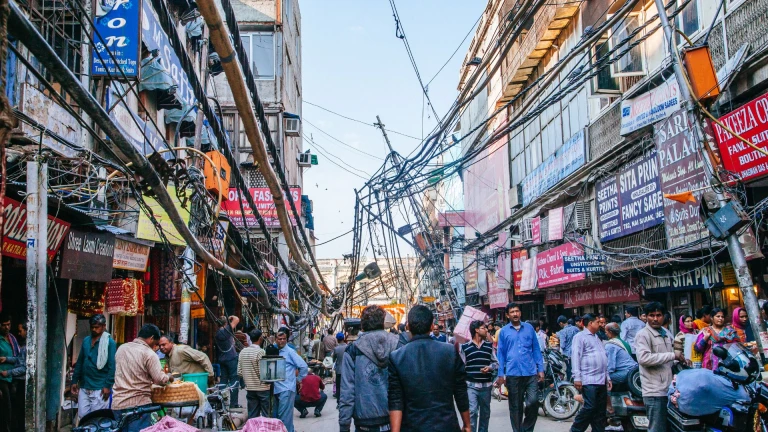 Bustling Streets of Old Delhi