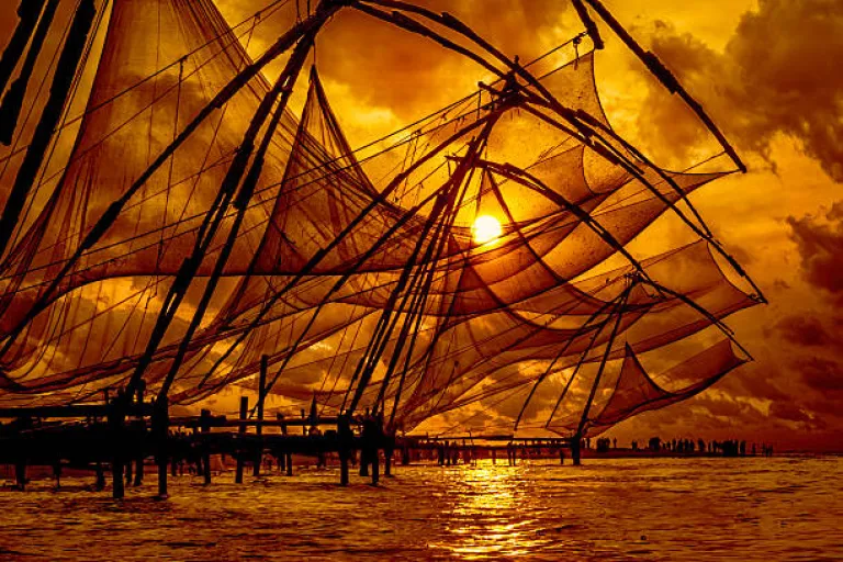 Chinese fishing nets,Cochin,Kerala