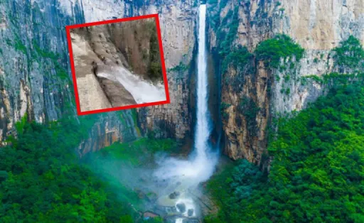 image for article Viral Video Reveals Yuntai Waterfall in China is Artificially Created